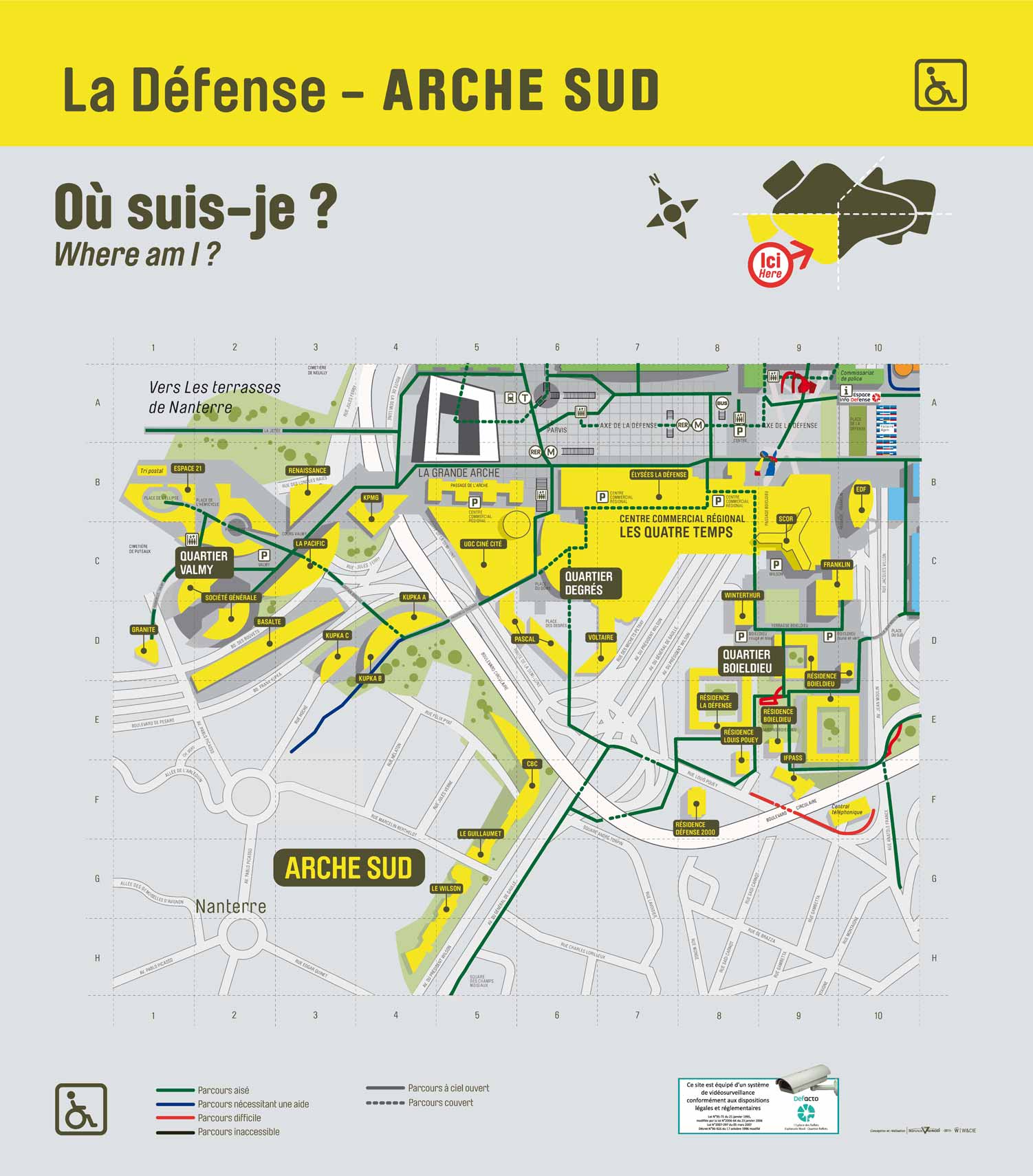 Plan de La D fense Arche Sud Defense 92.fr