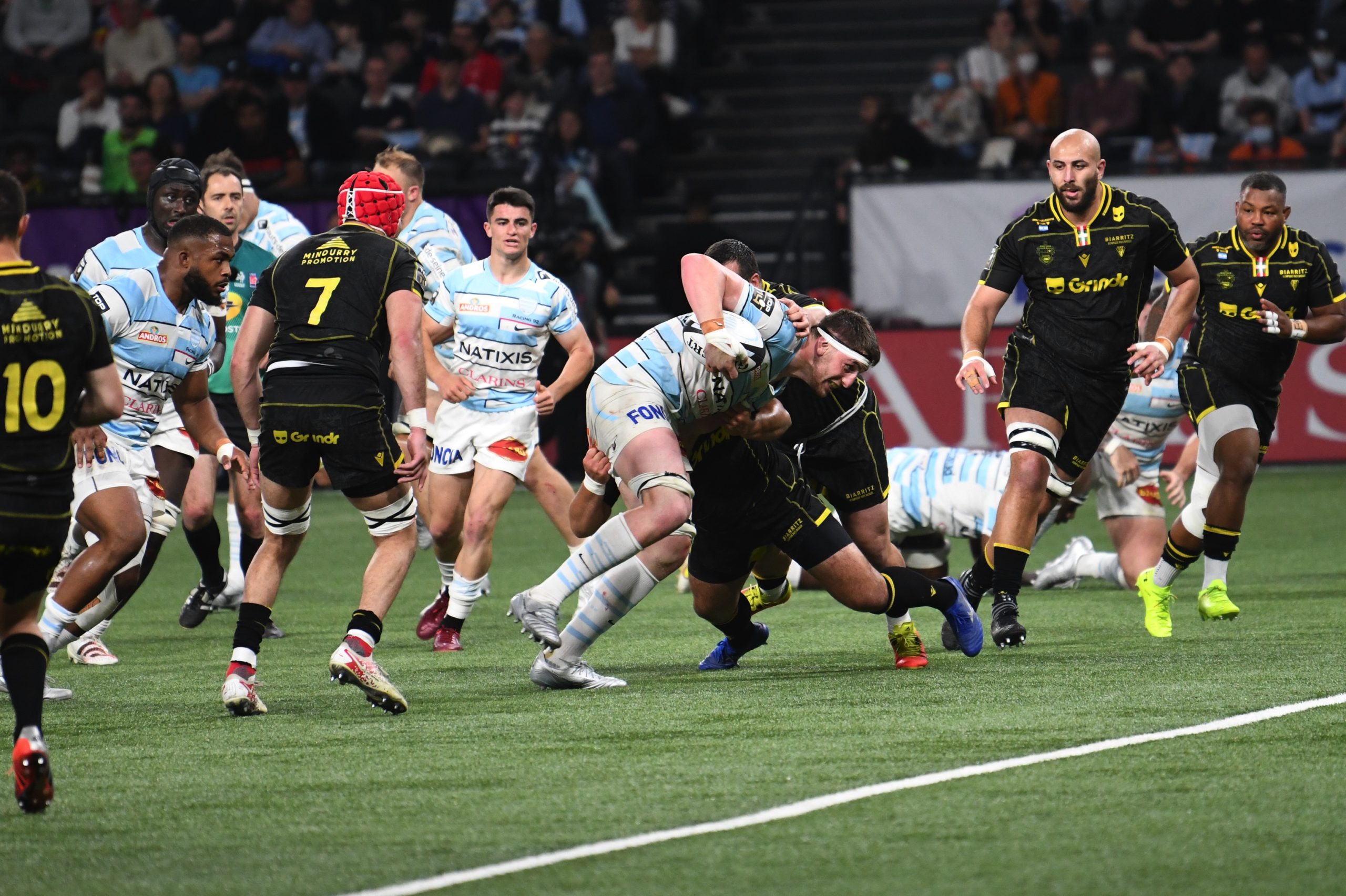 Top 14 : Le Racing 92 écrase Biarritz - Defense-92.fr